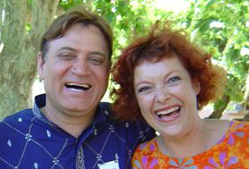 Dr Madan Kataria et Corinne Cosseron