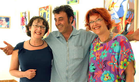 Vernissage de Michle Gurineau et Michel Cacace avec Corinne Cosseron